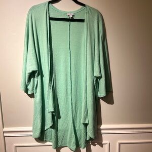 LulaRoe Mint Green Kimono Size Medium